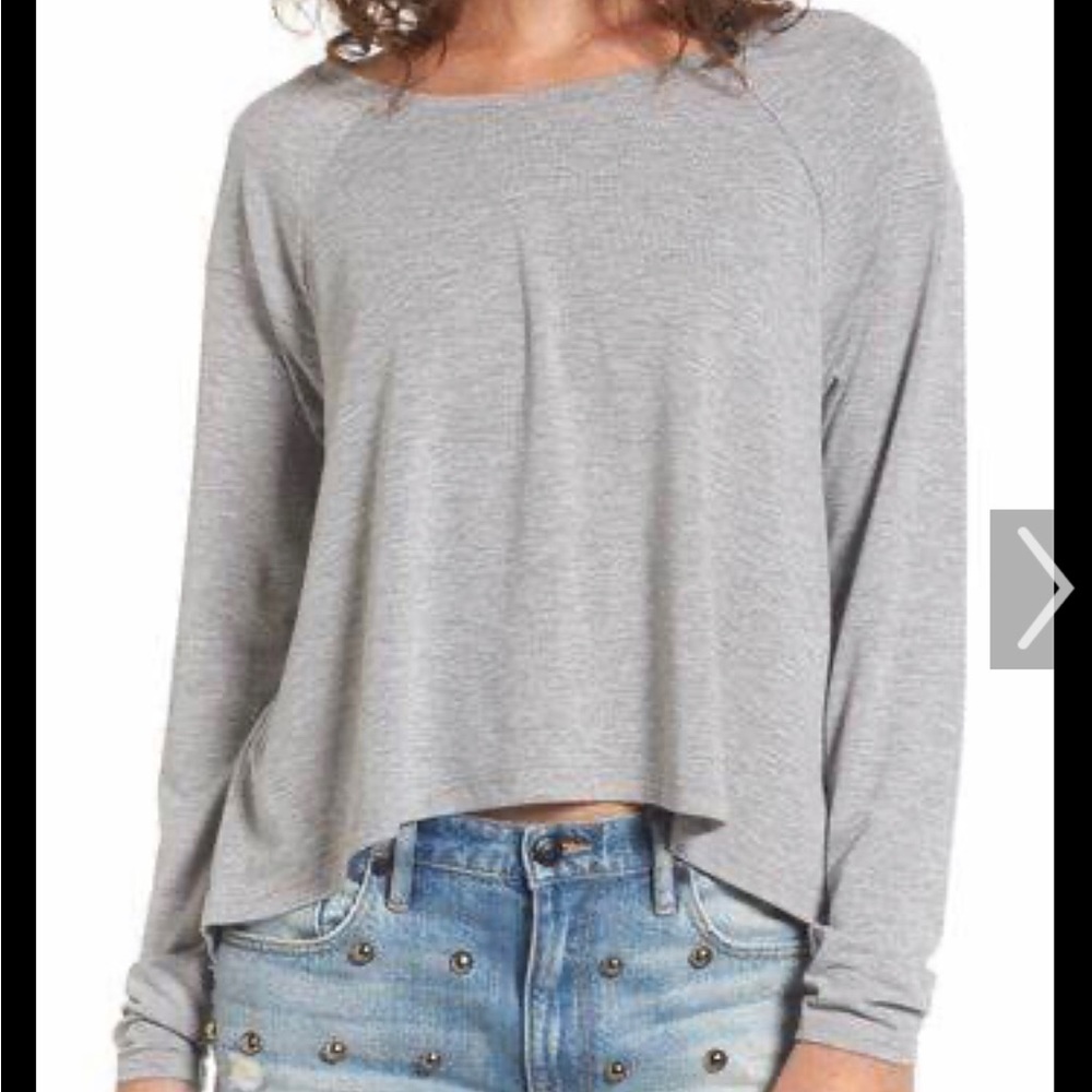 NWT juicy couture black label knit jersey long sleeve top tee medium
